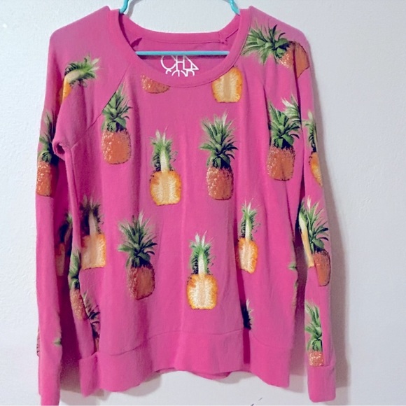 💕Chaser Pineapple Sweatshirt Sz S - Picture 1 of 4
